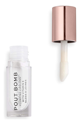 Revolution, Pout Bomb Plumping Lip Gloss, Alto Brillo, Pigme