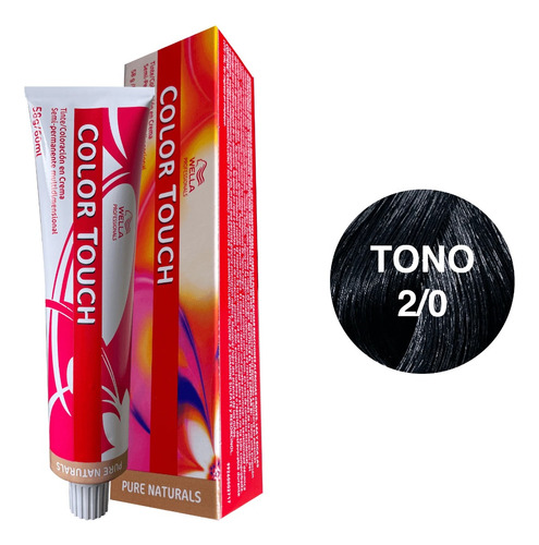 Wella Color Touch 2/0 Negro - g a $457