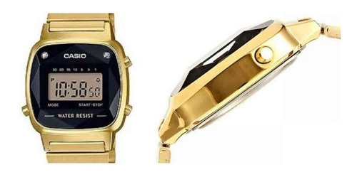 Relógio Casio Feminino La670wgad-1df Dourado Original + Nf