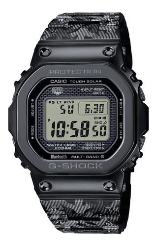 Reloj Casio G-shock Gmw-b5000eh Para Caballero Color de la correa Plateado