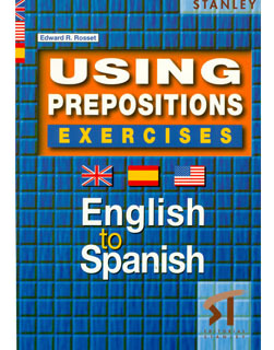 Using Prepositions Excercises English To Spanish