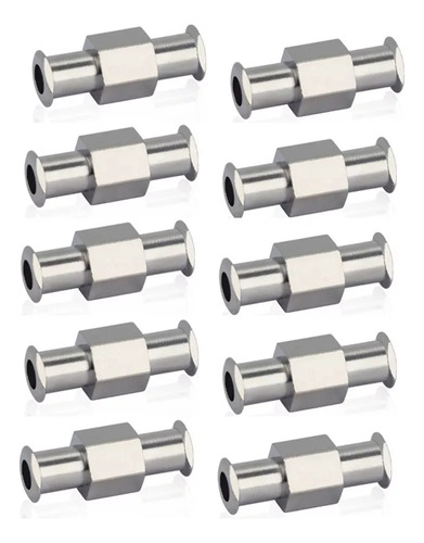 Conector De Jeringa Luer, Acoplador De 10 Piezas, Juntas