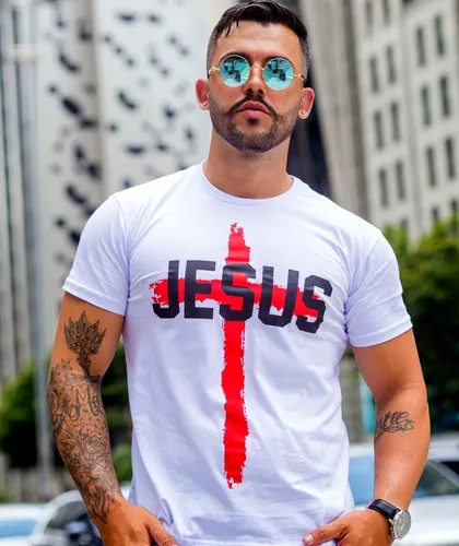 Kit 6 Camiseta Religiosa Blusa Camisa Jesus Moda Evangélica Fé