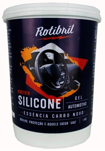 Silicone Gel Automotivo 1kg - Aroma Carro Cor Branco