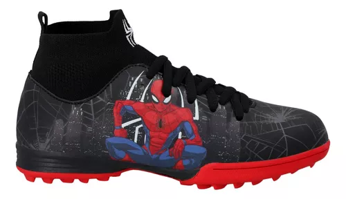 MARVEL Zapatilla Baby Fútbol Niño Roja Spiderman