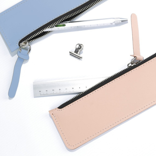 Small Flat Pencil Case - Cartuchera Flat Color Rosa