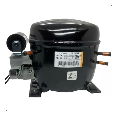 Motor Compressor Embraco 1/2 Hp Ffu 160hax R134 Geladeira