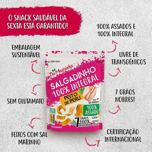 Salgadinho Da Magrinha 7 Grãos peito de peru 30 g