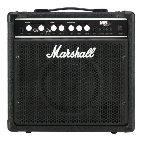 Amplificador Para Bajo Marshall Mb 15 Color Negro 220V