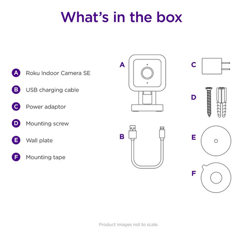 Cámara Seguridad Vigilancia Interiores Roku 1080p