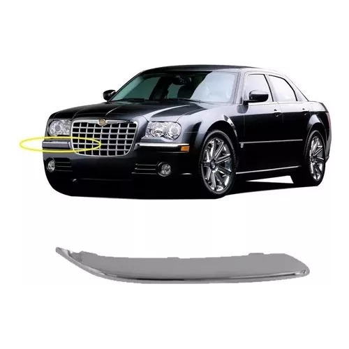 Moldura Fascia Delantera Der Chrysler 300 2005-2010 Cromada