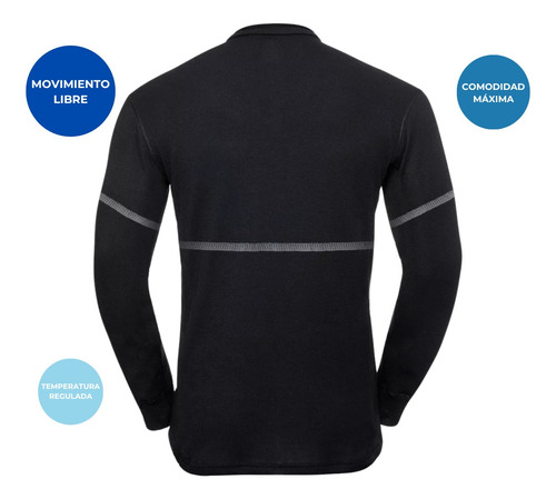 Camiseta Térmica Hombre Lana Merino+cuello Térmico Lana Oslo