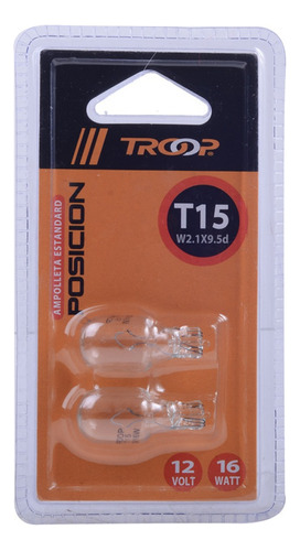 Ampolleta Estándar Troop T15 De 12v Y 16w