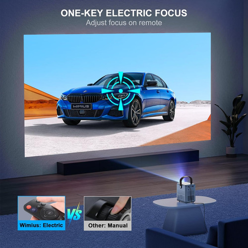Mini Proyector De 1080p Con 5g Wifi Y Bluetooth P61 Wimius