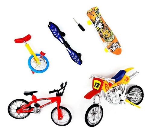 Finger Skateboard Bicicleta Monociclo Combinación Finger Skateboard Bicicleta Monociclo Combinación