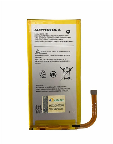 Bateira Motorola Moto G7 Xt1962 Jg30 Original Nova Garantia