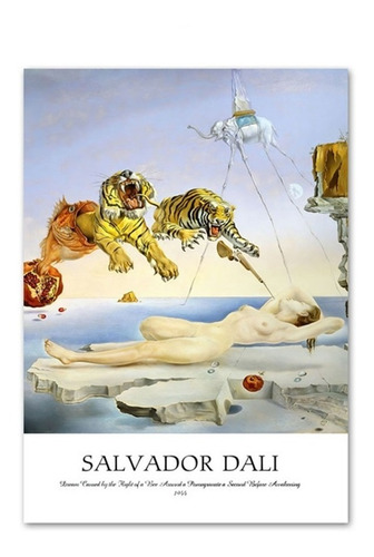 Cuadro Lienzo Dalí (sin Marco) Sueño Causado Por El Vuelo De