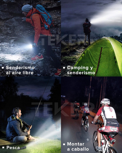 Hx Lámpara Táctica Led 32000lm Usb Recargable 8000mah Teker