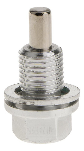 2 X1.25 Tapón De Drenaje Anodizado Cárter De Aceite Plata