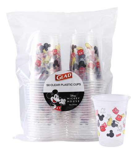 Vasos De Plástico Glad For Kids Disney Mickey Mouse, 473 Ml,
