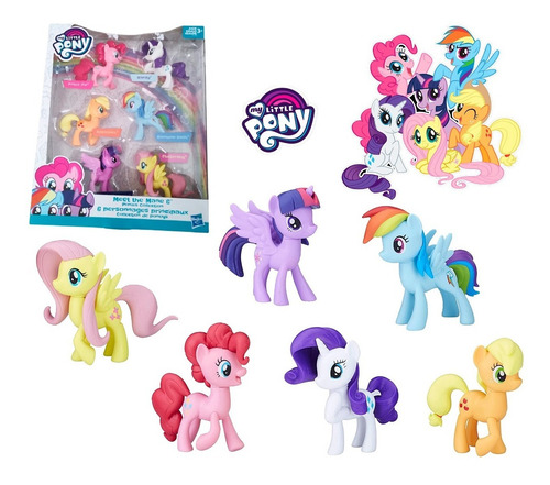 My Little Pony Colección De 6 Personajes Nuevo Y Original !!
