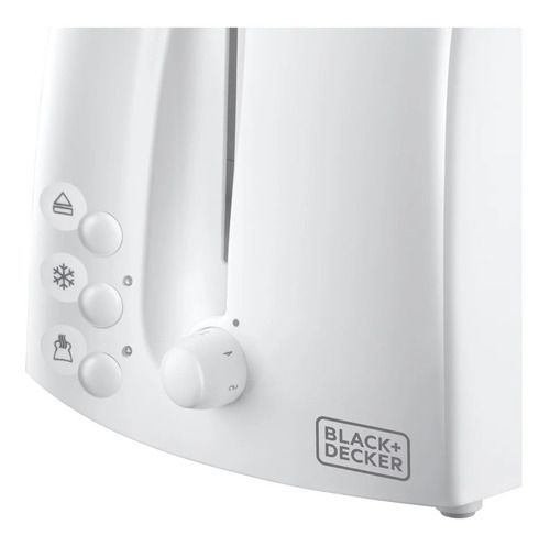 Imagen 2 de 8 de Tostadora Black+decker Tr21640 Blanca 220v