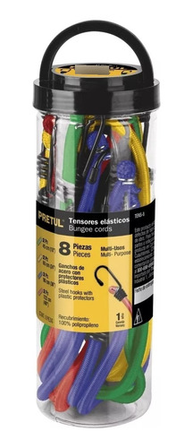 Set Juego 8 Linga Amarre Tensores Elasticos Pretul 22021