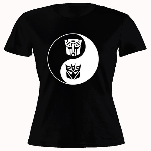 Remera Mujer Transformers Autobots Decepticon Yin Yan 