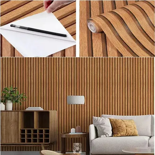 3d Papel Tapiz Vintage Madera Autoadhesivo Cocina Vinil | MercadoLibre