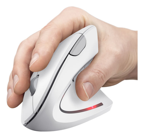 Mouse Trust Verto Inalámbrico Diseño Vertical Blanco
