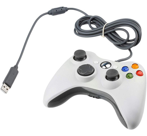 Control Xbox 360 Joystick Mando Pc Notebook Calidad Cableado