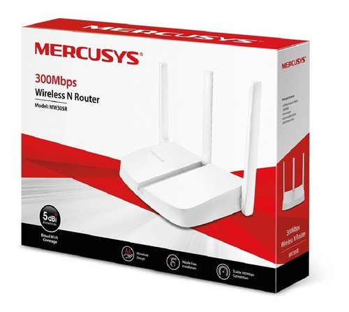 Router Inalambrico Mercusys Mw305r 300mbps 3 Antenas 1 Año G