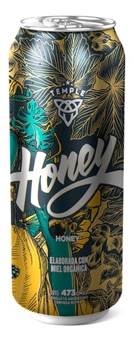 Cerveza Temple Honey Rubia Miel 473 Ml - Fullescabio