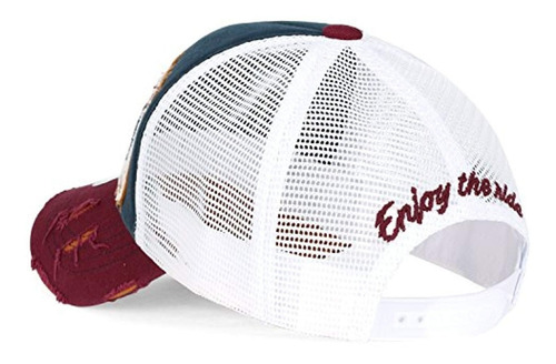 Ililily Road Trip Vintage Distressed Snapback