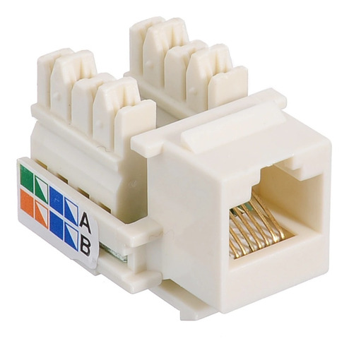 Jack Rj45 Hembra Cat 5e Tipo Keystone Para Toma Faceplate