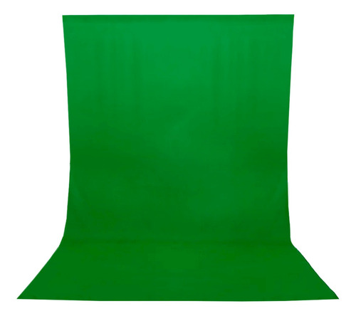 Imagem 1 de 6 de Fundo Infinito 2x2,80m Tecido Chroma Key Verde Para Vídeo