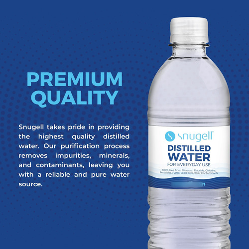 Agua Destilada Pura, Segura Y Limpia 16.9 Oz X 12
