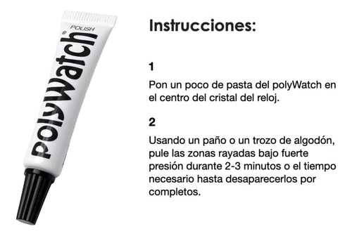 Polywatch Pasta Pulidora Para Limpiar Cristal De Reloj
