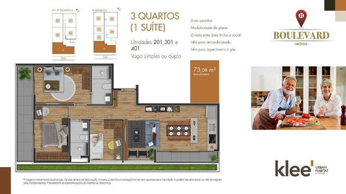 Imagem 13 de 13 de Apartamento No Klee Urban Habitat, Com 2 Dormitórios À Venda Por R$ 491.900 - Mossunguê - Curitiba/pr - Ap0369
