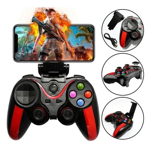 Controle Joystick Gamer Bluetooth Android Pc Windows 