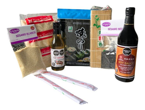 Kit Para Sushi Principiantes Con Algas Yaki Nori Y Arroz