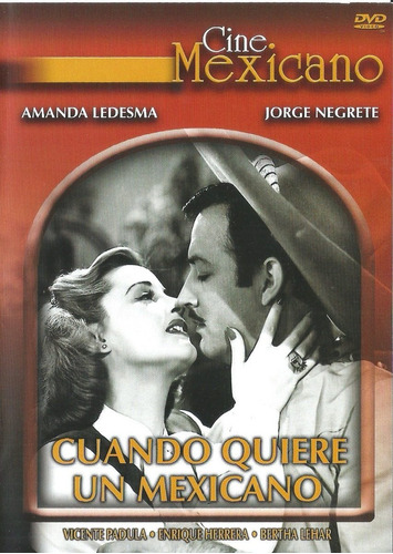 Cuando Quiere Un Mexicano | Dvd Jorge Negrete Película Nueva