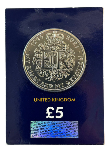 Moeda Inglaterra 2021 95 Anos Da Rainha Elizabeth Ii Cc