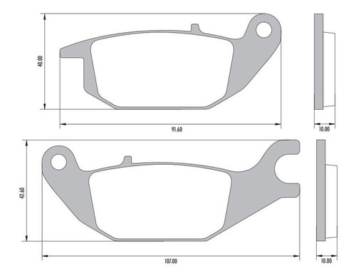 Pastillas Traseras Yamaha Tricity 125 150, Yzf R 15