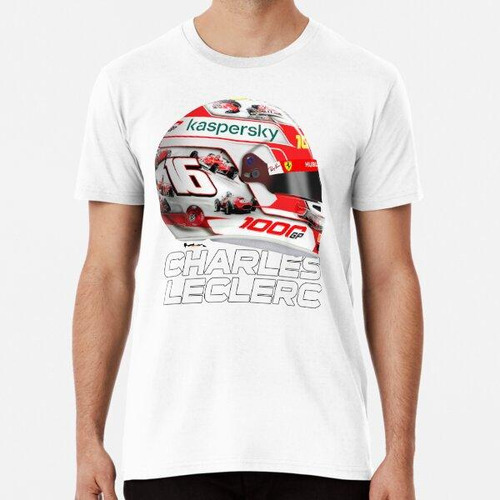 Remera Charles Leclerc - Casco Número 1000 2020 Algodon Prem