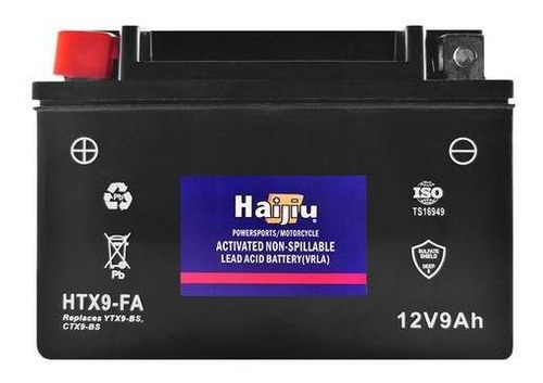 Bateria Moto Gel Libre Mantenimiento Htx9-fa Ytx9-bs Haijiu