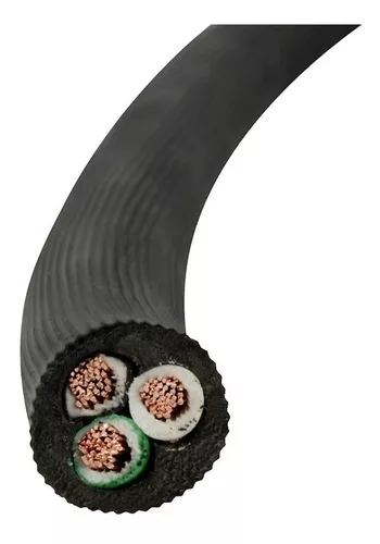 CABLE USO RUDO SJT 3 POLOS CALIBRE 10 NEGRO INDIANA