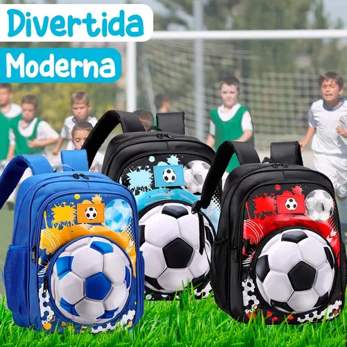 Mochila Fútbol Escolar Grande Niño Niña Colegio Deportiva Color