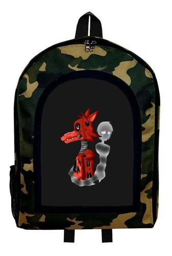 Mochila Camuflada Five Knights At Freddy Modelo 107