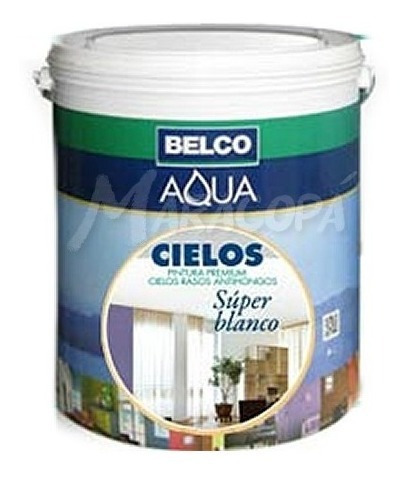 Pintura Cielos Rasos Antihongos 18 Litros Belco Aqua Premium